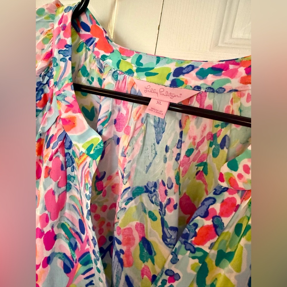 Lilly Pulitzer Martinique top in catch the wave - Picture 3 of 4